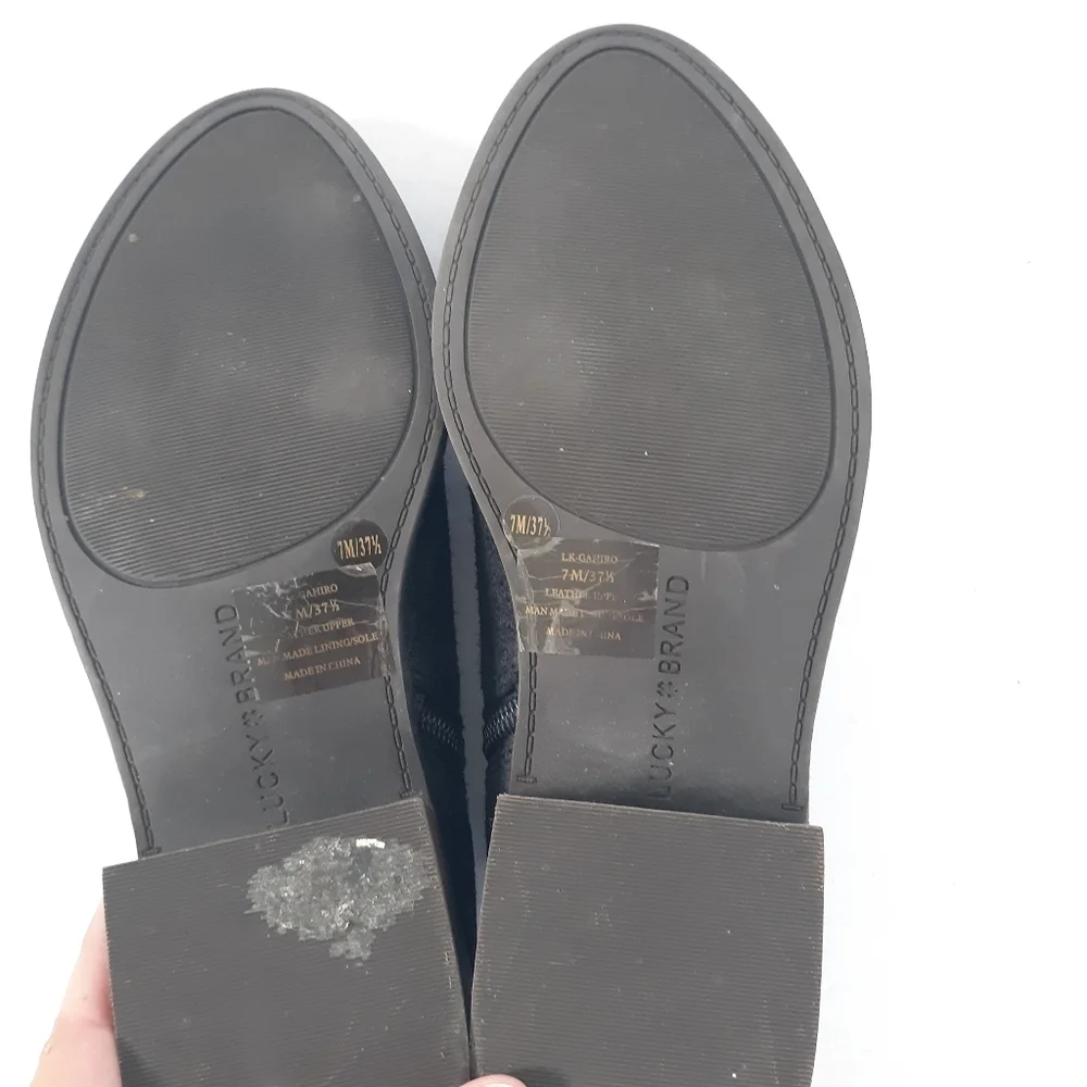 Lucky Brand Gahiro Low Leather Bootie size 7